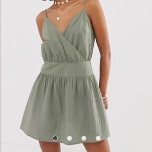 ASOS DESIGN cami wrap mini skater sundress